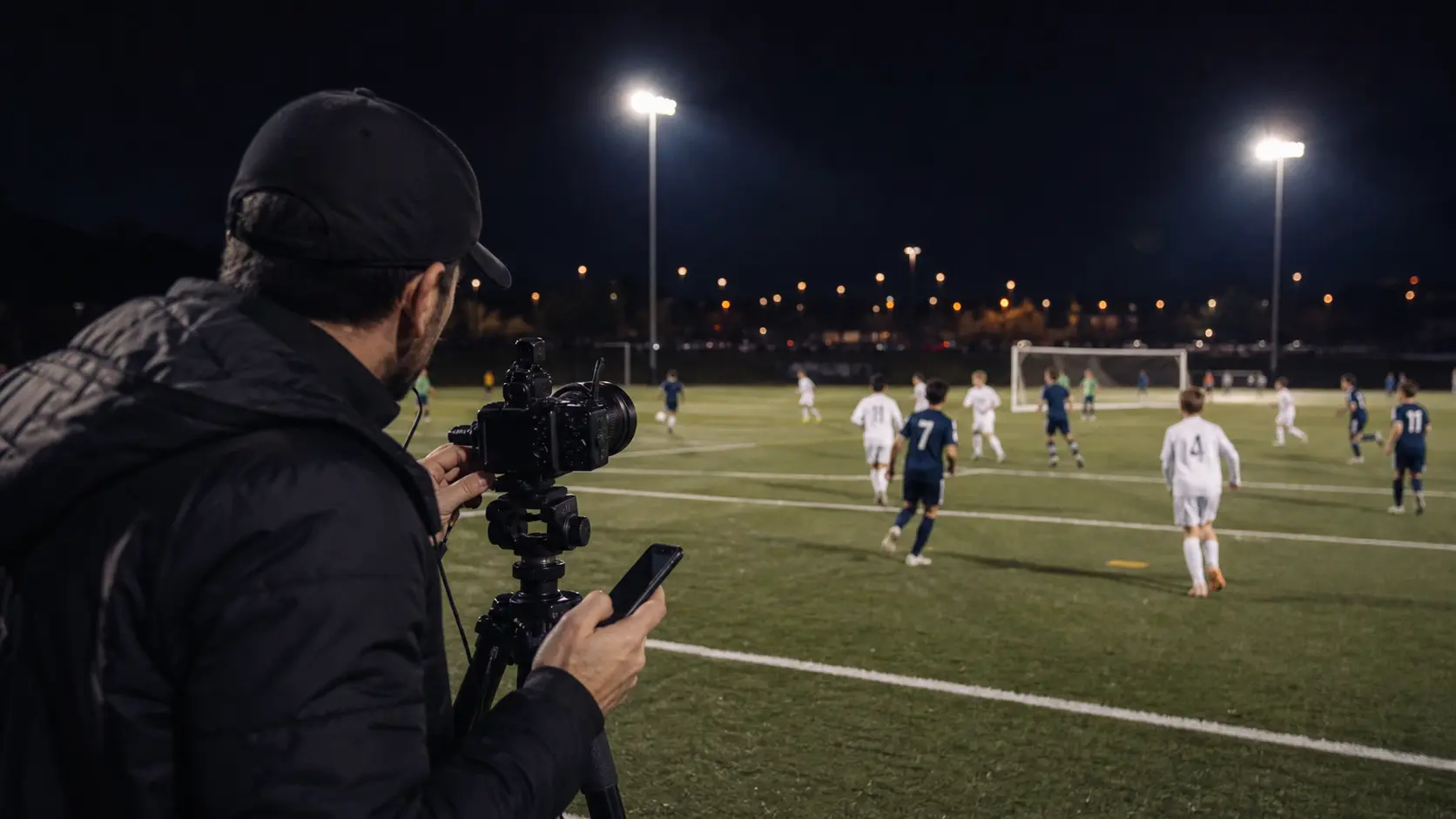 QShot field story: Alex tags moments while filming 10 soccer players from the sideline